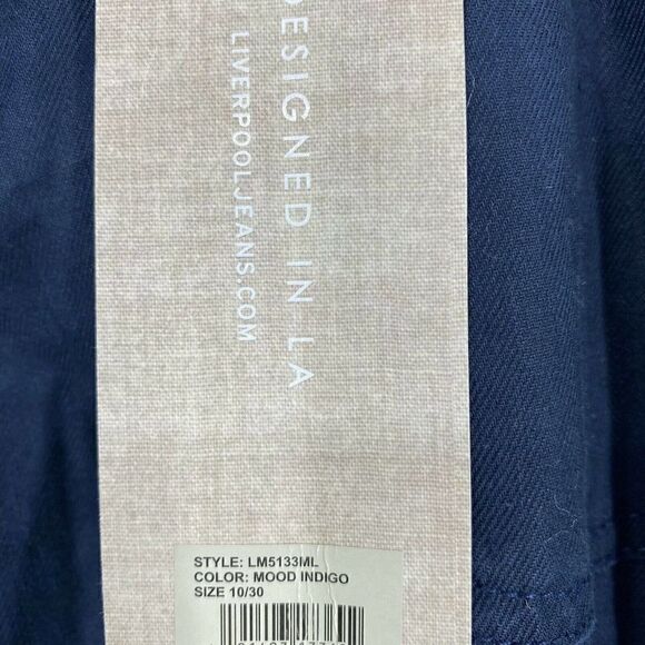 Liverpool Pants Dave Crop Linen Straight - Picture 4 of 10